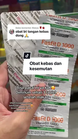 Kebas dan kesemutan 😍🥰✨ #kebas #kesemutan #obat #suplemen #vitamin 