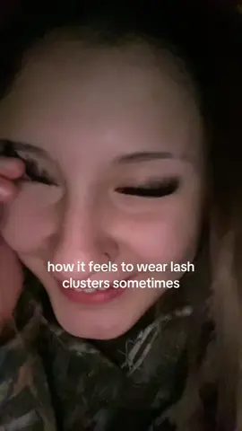 recommend lash glue pls and ty #lashclusters #fml 