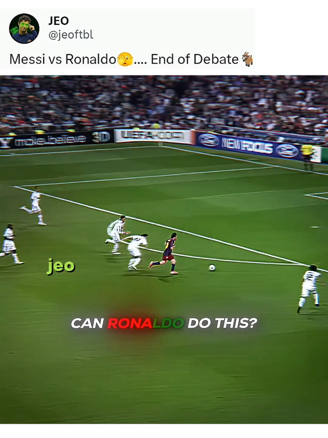 Messi vs Ronaldo 🤔..... end of Debate 🐐  #viral #fyp #football #messi #ronaldo 