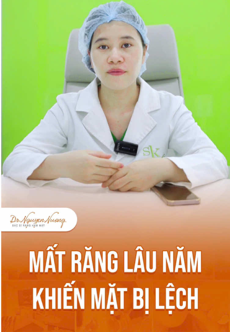Mất răng khiến tình trạng mặt lệch mất thẩm mỹ #drnguyennuong #xuhuong #fyp #niengrang 