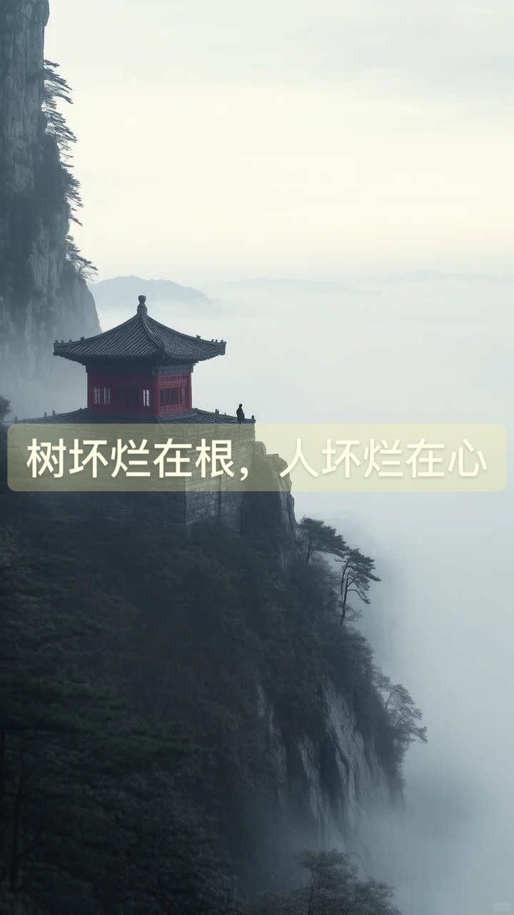 樹壞爛在根，人壞爛在心#玄學 #道家文化 #易經 #八字 #風水玄學 