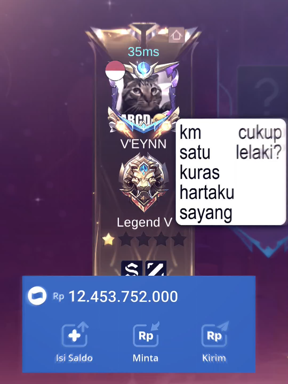 kuras sayang😹 #fyp #preset #mlbb  #trend #veynn 