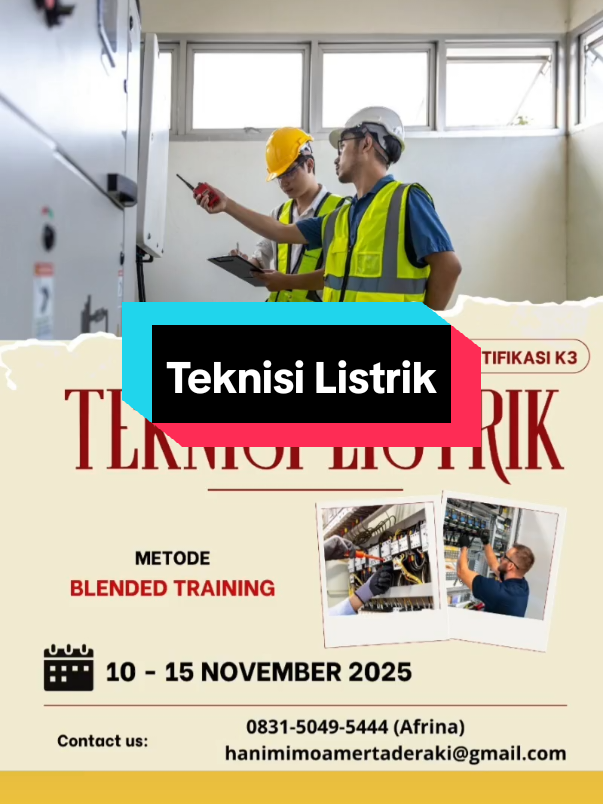 Pembinaan dan Sertifikasi K3 Teknisi Listrik #inhouseclinic  #mcu #safetytraining  #sertifikasik3  #teknisilistrik 