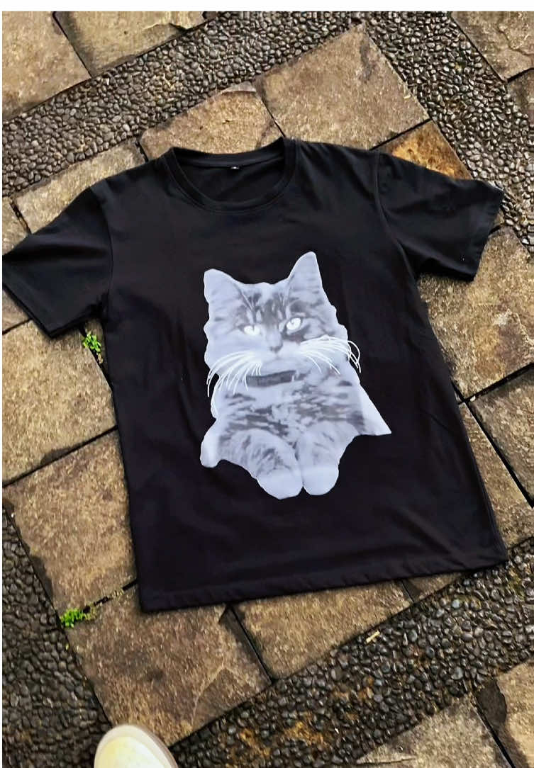 Yang suka kucing wajib beli😍🥰#kaoskeren #kaoswanita #kaosunisexkekinian #masukberanda #lewatberanda 