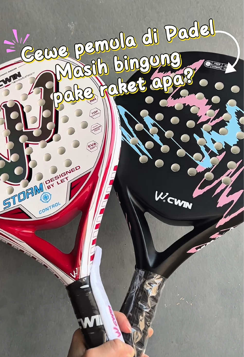 ini dia nih raket rekomendasi untuk cewe2 pemula yang enak banget buat main padel 😉🥰 #padel #raketpadel #padelindonesia #mainpadel #padelamateur 