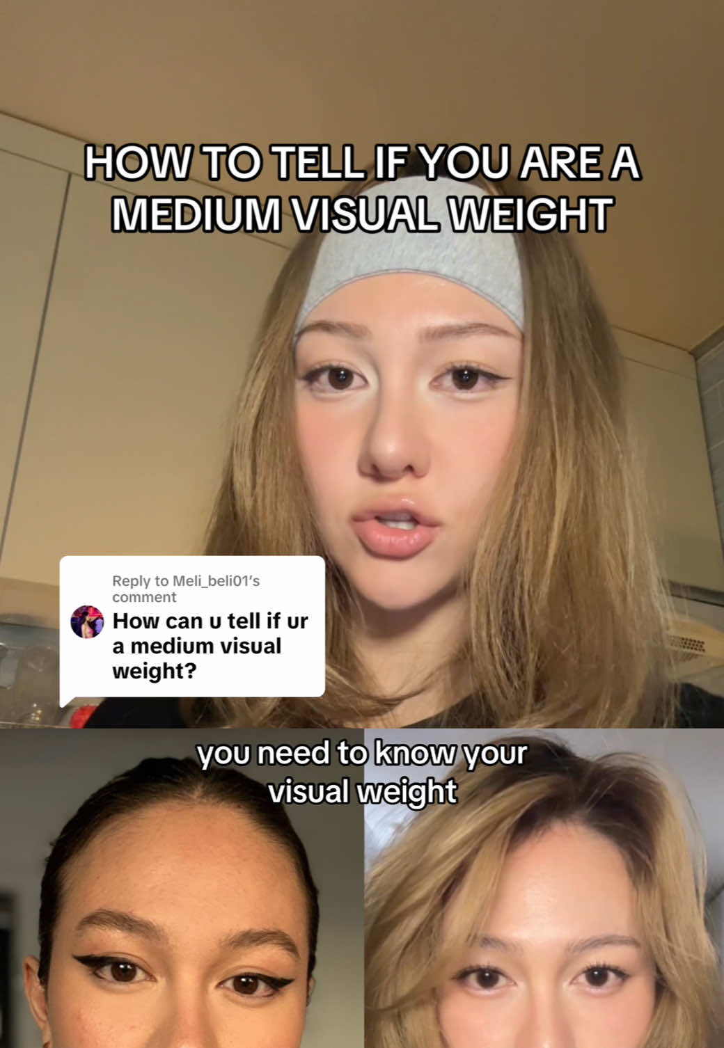 Replying to @Meli_beli01 How to tell if you are medium visual weight 🪽🪽 #glowuptips #makeuptips #visualweight #mediumvisualweight #GlowUp 