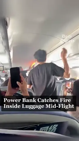 Power Bank Catches Fire Inside Luggage Mid-Flight