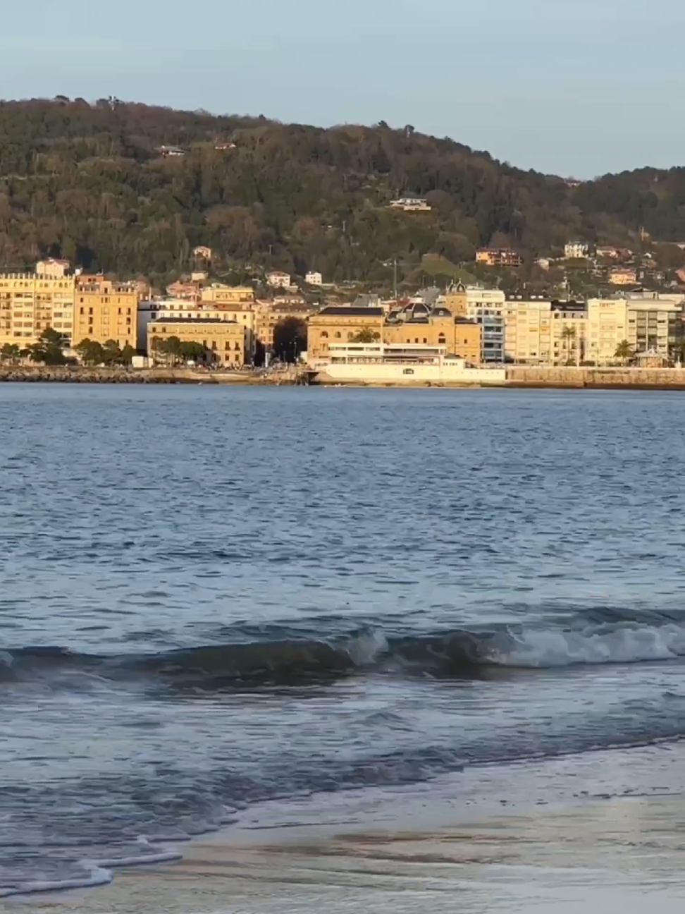 Zurriola Beach in San Sebastián, Spain 🇪🇸 🏖️🌊☀️ #Beach #Spain #Travel