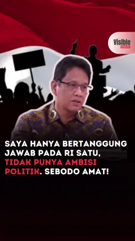 Menteri Keuangan Purbaya Yudhi Sadewa ungkap dirinya tidak punya bekingan, hanya bertanggung jawab pada RI 1 (Presiden Prabowo) yang tidak punya ambisi politik #visibleindonesia #purbaya #menkeu #tiktokberita #beranda 