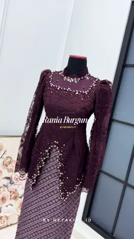Rania Burgundy x Songket Burgundy ✨ #kebaya #akita #couple #rekomendasikebaya #fyppppppppppppppppppppppp 
