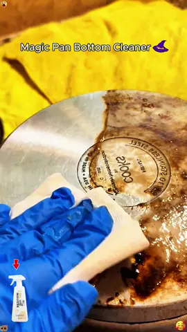 Burnt pans looking sad? 😔 grease cleaner brings them back to life! 🌟 #OvenClean #grease #cleaning  #degreaser #cleaninghacks 