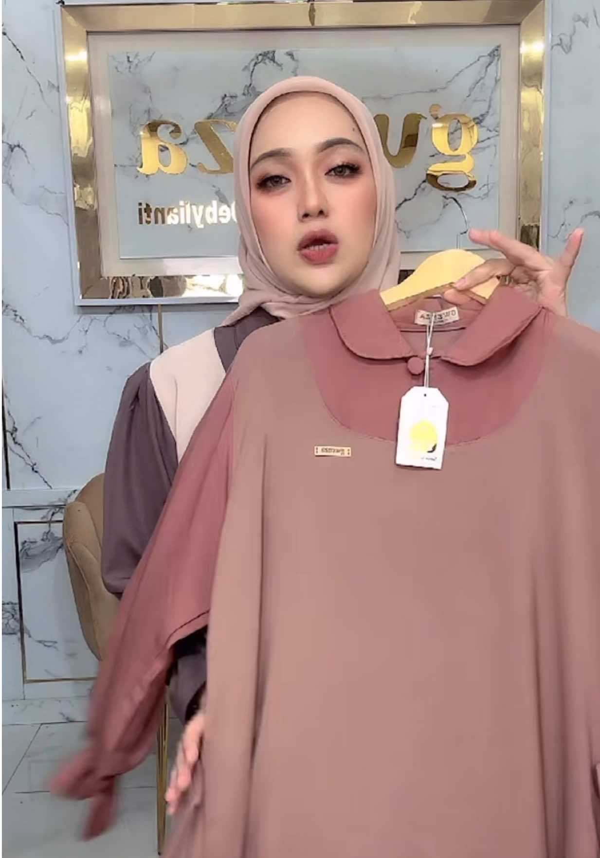 Gamis Muslim MELODI By Gwenza (Po) #setelanwanita #xyzbca #fouryou #fypツ #fashiontiktok 