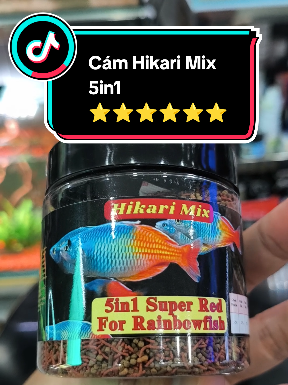 Cám Hikari mix 5 trong 1 phù hợp nhiều dòng cá cảnh #camhikari #camcacanh #camchoca #camhikarimix #hikarimix 