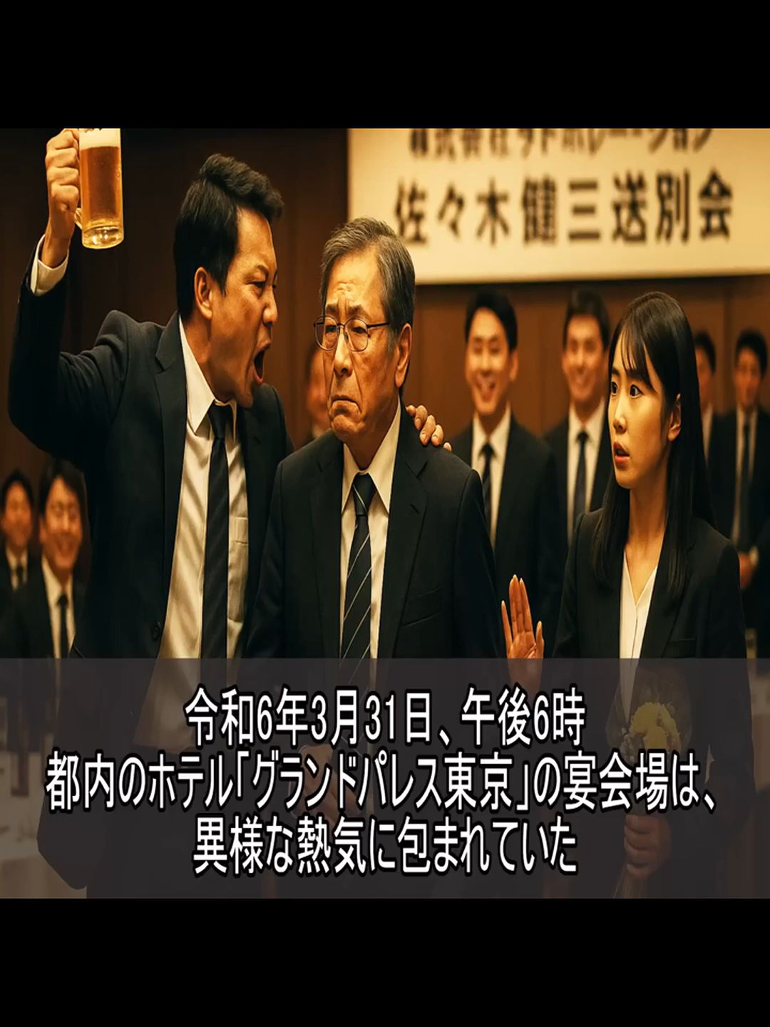 定年退 職の送 別会で土下座 しろと部下 に詰め られた 私翌朝新 社長と して出 社する と - パート 1