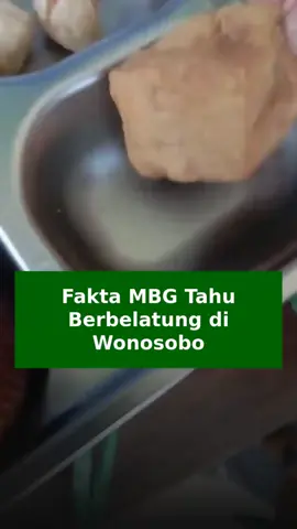 14 Oktober 2025 Kasus tahu berbelatung dalam program Makan Bergizi Gratis (MBG) di Kabupaten Wonosobo menjadi sorotan publik setelah video berdurasi 30 detik yang menampilkan tahu berbelatung viral di TikTok dan YouTube, namun hasil klarifikasi Dinas Kesehatan Wonosobo menyatakan insiden hanya terjadi di SD Negeri 2 Kalikarung, Kecamatan Kalibawang, bukan di empat sekolah seperti yang disebutkan dalam video. Larva ditemukan saat uji organoleptik oleh tim keamanan pangan sebelum makanan dibagikan kepada siswa, sehingga makanan berbelatung langsung ditarik dan diganti oleh SPPG setempat. Dinas Kesehatan memberikan teguran resmi kepada SPPG agar pengawasan diperketat dan menegaskan tidak ada kasus keracunan karena makanan tidak sampai dikonsumsi siswa, hanya menimbulkan rasa jijik. Wonosobo telah lama menerapkan sistem mitigasi keamanan pangan sejak awal program MBG pada Januari 2025, termasuk inspeksi kesehatan dapur, pemeriksaan sampel, sertifikat laik hygiene sanitasi, pelatihan penjamah pangan, dan pembentukan tim keamanan pangan di sekolah-sekolah. Terdapat 31 SPPG yang telah mengikuti pelatihan dan sebagian besar memiliki sertifikat SLHS, dengan Dinkes menolak penerbitan sertifikat jika hasil inspeksi tidak memenuhi standar. Meskipun kejadian ini viral, program MBG di Wonosobo tetap berlanjut tanpa gangguan. #MBG <#1327176136853028956> #SPPG