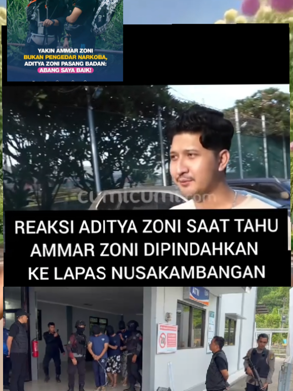Aamr Zoni memiliki beberapa saudara salah satunya Aditnya Zoni. tentu keluarga merasa kaget saat Ammar di pindah ke NK,  Tanpa adanya pemberitahuan kepada pihak  keluarga sebelumnya. Ayo kita kawal kasus ini bareng bareng ya ✍️ #ammarzoni #nusakambangan #kabarartisterbaru #Fyf  #adityazoni 