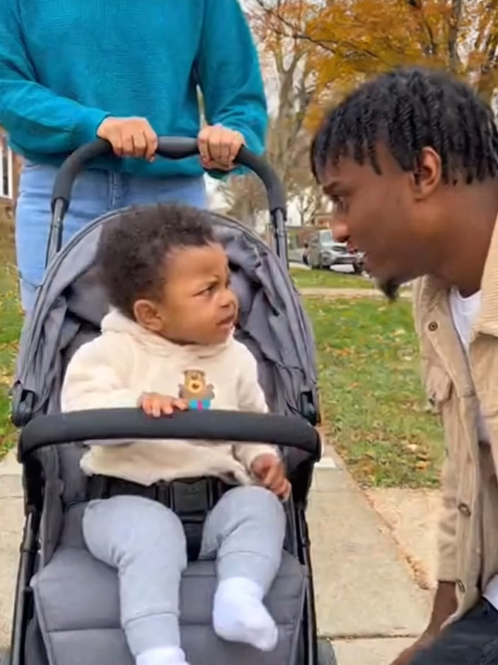 Man I thought this was for real! 😂😂😂😂😂😂😂 a baby cussing out a friend for flirting with his mother. #aibaby #baby #cutebaby #babies #sora2