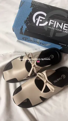 Sandal Aesthetic by Finetic ୭🧷✧˚. ᵎᵎ 🎀 Mumpung lagi diskon co sekarang juga‼️