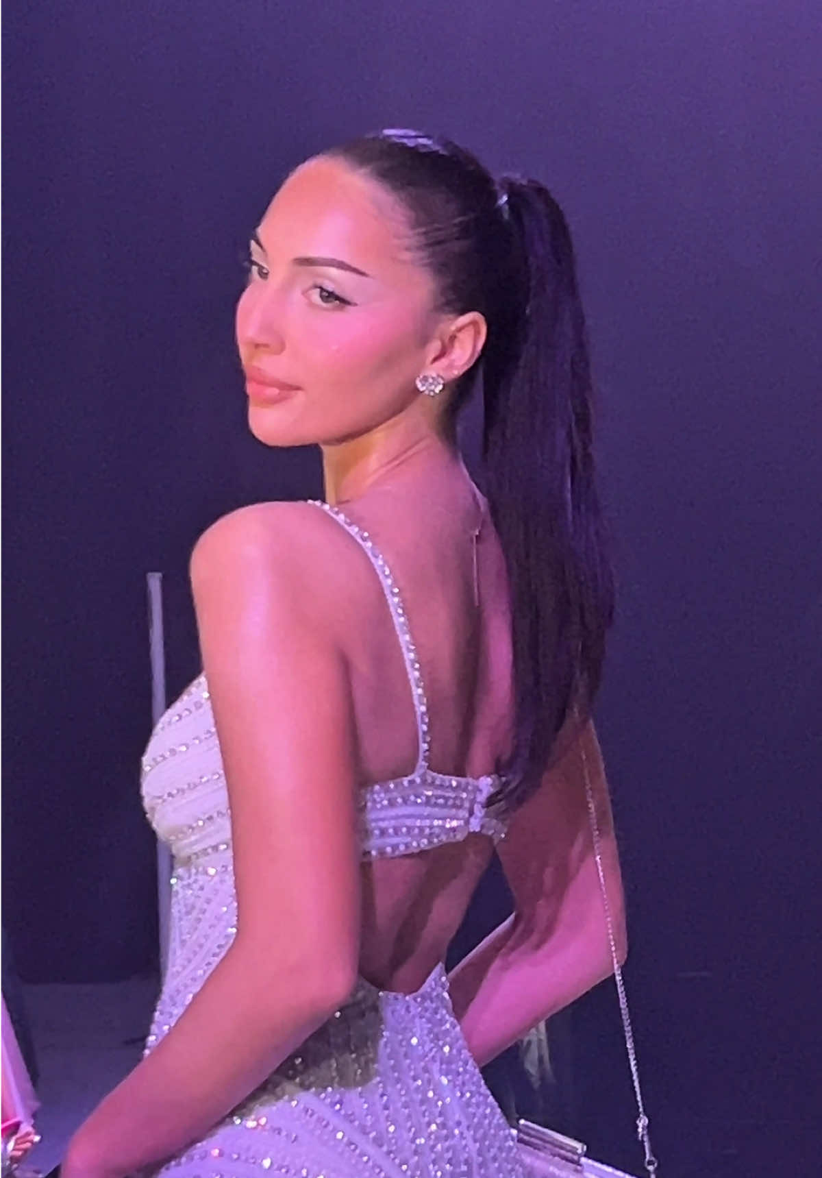 A moment for last night’s glam 🪞✨🤍 #makeupbybridget 