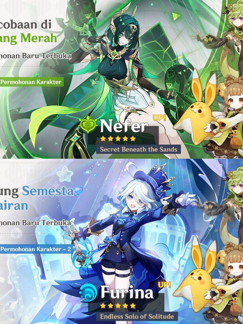 besok maintenance habis itu update terus login😋 #nefer #nefergenshinimpact #furina #furinagenshinimpact #GenshinImpact #genshin #hoyoverse #fypシ #xyzbca