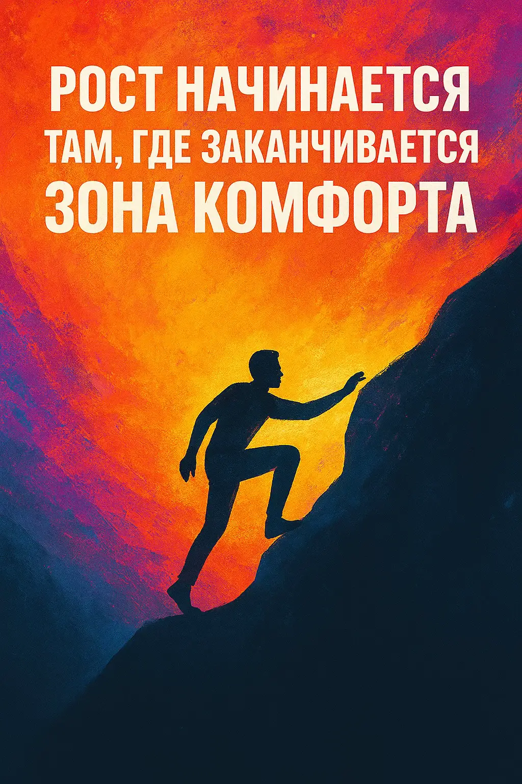 “Рост начинается там, где заканчивается зона комфорта.” Ты не вырастешь, пока не начнёшь терпеть. Не научишься побеждать, пока не начнёшь проигрывать. Не станешь сильным, пока не пройдёшь через боль. Пока ты ищешь удобство — ты стоишь на месте. А тот, кто идёт сквозь страх, холод, усталость — рождается заново. Каждый шаг через дискомфорт — это удар молота, кующий твою сталь. ⚔️ Не бойся боли — бойся остаться прежним. 🔥 Настоящий рост — там, где тебя ломает. Ты не растёшь, потому что тебе слишком удобно. Ты прячешься за словом “завтра”. Ты ждёшь, пока кто-то даст тебе шанс. А в это время — другой уже рвёт мясо, пашет, ломает себя, чтобы стать зверем. Рост не рождается в тепле. Он рождается в аду, где боль прожигает мышцы, где страх душит, а ты всё равно идёшь. Где ты падаешь, стираешь колени в кровь — и встаёшь. Снова. И снова. Пока весь мир не поймёт, что ты не сдаёшься. 🔥 Комфорт — это клетка. Боль — это свобода. 🚀 Хочешь вырасти? Выйди в бурю. Пусть тебя трясёт, ломает, рвёт на части. Только тогда ты поймёшь, кто ты есть на самом деле. 🔥 “Growth begins where the comfort zone ends.” You’ll never grow until you learn to endure. You’ll never learn to win until you’ve learned to lose. You’ll never become strong until you’ve walked through pain. As long as you chase comfort — you’re standing still. But the one who walks through fear, cold, and exhaustion — is reborn. Every step through discomfort is a hammer strike forging your steel. ⚔️ Don’t fear pain — fear staying the same. 🔥 Real growth begins where it breaks you. You don’t grow because it’s too comfortable. You hide behind the word “tomorrow.” You wait for someone to give you a chance. Meanwhile — someone else is tearing himself apart, grinding, breaking, becoming a beast. Growth is not born in warmth. It’s born in hell — where pain burns your muscles, where fear chokes you, and you keep moving anyway. Where you fall, scrape your knees bloody — and rise again. Again. And again. Until the whole world realizes you won’t quit. 🔥 Comfort is a cage. Pain is freedom. 🚀 You want to grow? Step into the storm. Let it shake you, break you, tear you apart. Only then will you discover who you truly are. #мотивация #силадуха #рост #зонакомфорта #воиндуха          