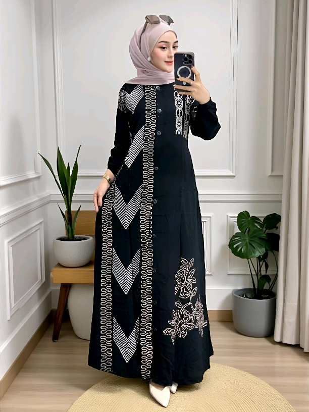 Gamis Twill Friendly | Kancing Depan | Terdapat Saku | Rayon Premium Handmade Terlaris | Busui LD 100-120 Cm PB 140 Cm Dress Muslim Wanita Panjang Nyaman Daster Gamis#gamis#gamistwill#dressmuslim#dresspremium#asiaofficialstore 