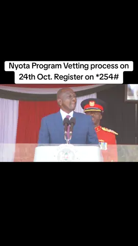 Nyota programme verification process will start on 24th Oct 2025 in every constituency. Are you registered?  #MufasaPodcast #TheMufasaShow #nyota 