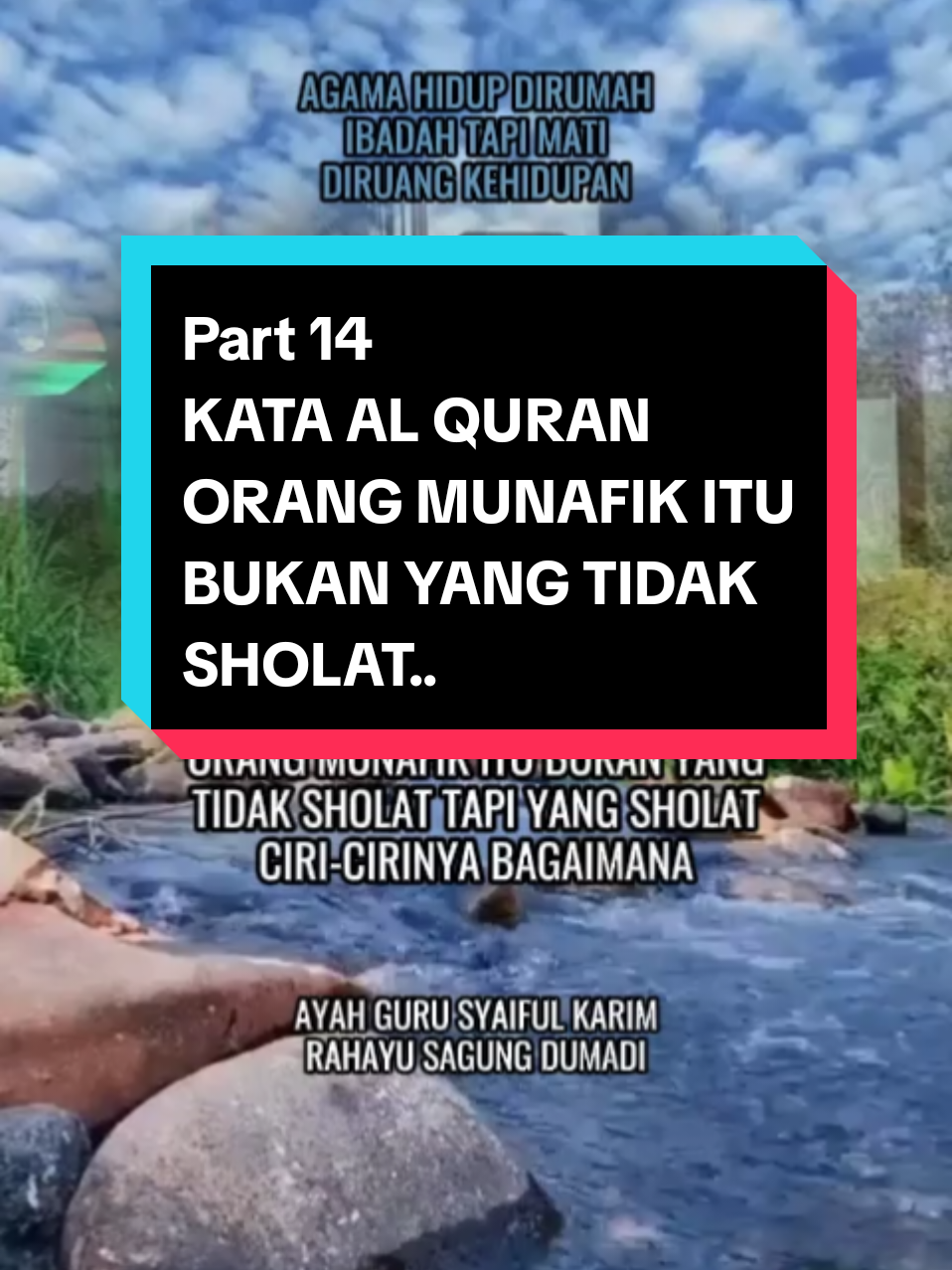Kata Al Quran, orang munafik itu bukan yang tidak sholat, tapi yang sholat #khsyaifulkharim #hakekatmakrifat #kajianspiritual #ilmukesadaran #ilmutasawuf 