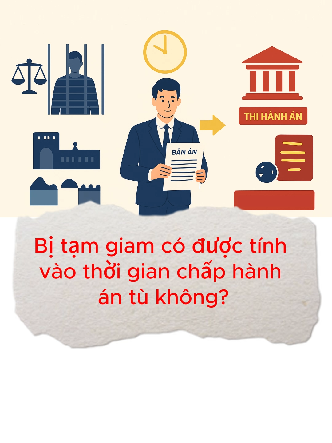 Bị tạm giam có được tính vào thời gian chấp hành án tù không? #tamgiam #chaphanhantu