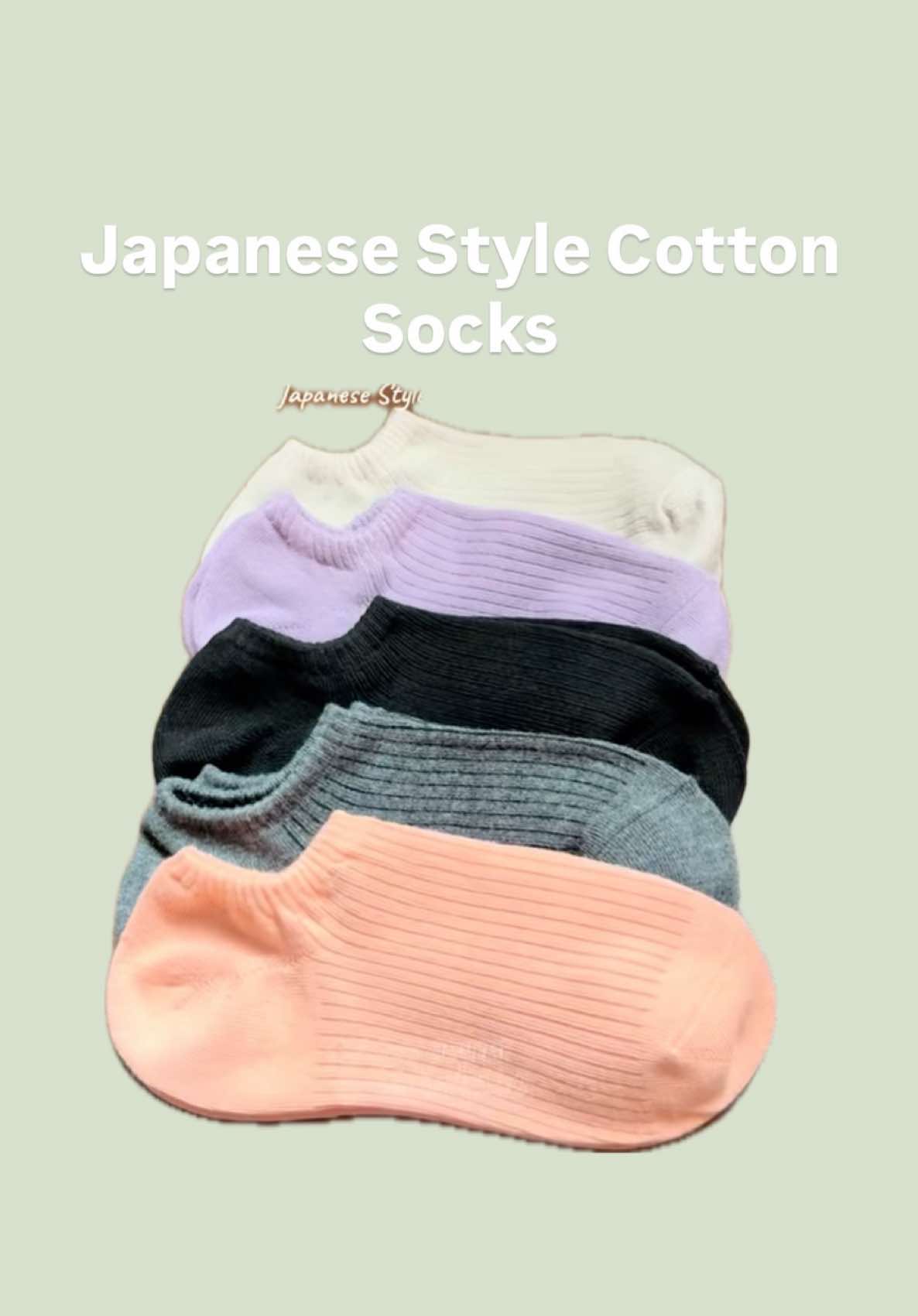 Japanese Style Cotton Socks for Women #fyp #cottonsocks #socksforwomen #socks #japanesesocks 