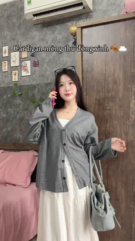 Cardigan này form xinh nhắm 💕🍂 #fyp #viral #review #kimeehouse 