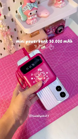 ini bisa dipake di iphone/android 👀💗 #powerbank #powerbankmini #powerbankviral #powerbankmurah 