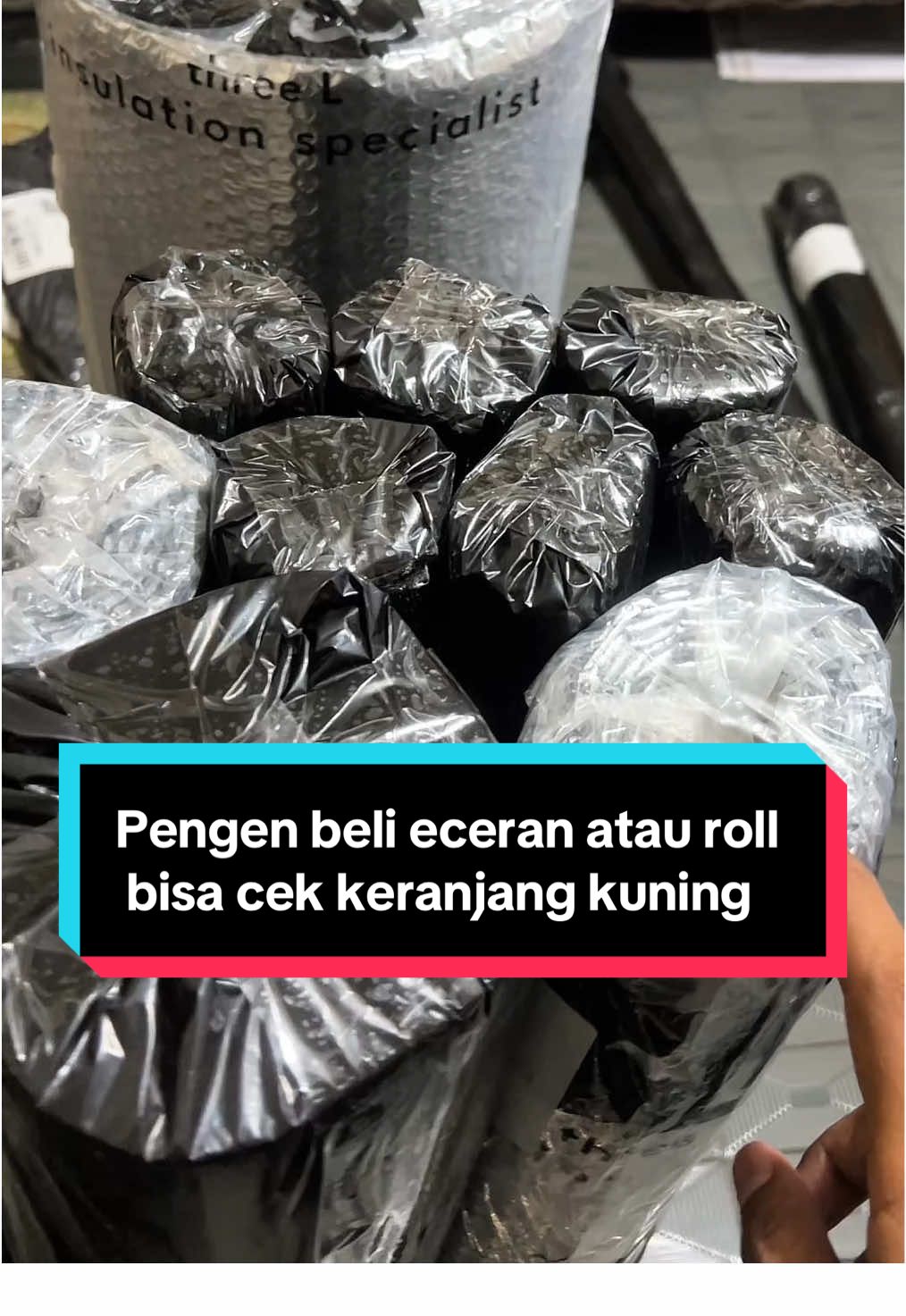 Pengen beli eceran atau roll roll an bisa banget ya kalian cek keranjang kuning #jualperedamatapsurabaya #alumuniumfoil #peredampanas #peredamatap #jasaperedampanas 