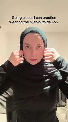 I’m not a hijabi, but thought I’d try wearing it outside for the first time! #revert #revertmuslim #muslimtiktok #hijab 