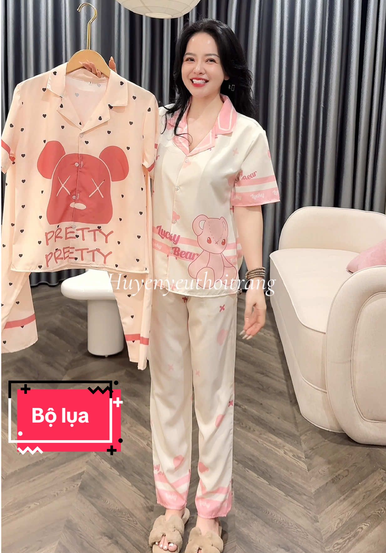 Bộ lụa xinh nè #xuhuong #bongu 