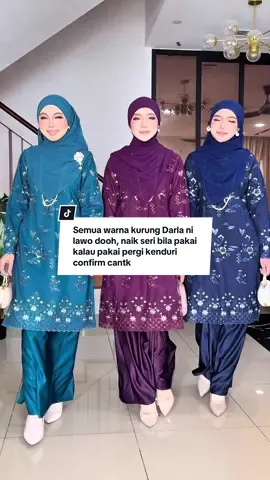 Semua warna kurung Darla ni lawo dooh, naik seri bila pakai kalau pakai pergi kenduri confirm korang yg paling berseri 😍✨ Jom masuk live launching petang ni jam 6:15ptg 📍 ##nfhboutiquegallery##kurung##kurungcantik##bajuwanita##kurungviral