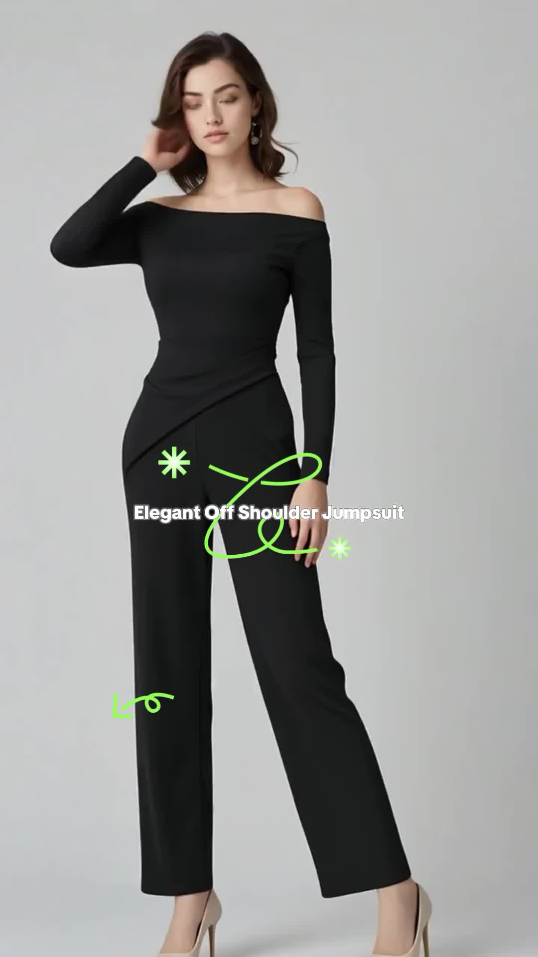 Off Shoulder Black Jumpsuit Elegant Wide Leg One Piece Outfit Casual Chic Dress Womenswear #jumpsuit #jumpsuitoutfit #jumpsuits #widelegjumpsuit #elegantjumpsuit #longsleevejumpsuit #sportyjumpsuit #womensjumpsuit #blackjumpsuit #plussizejumpsuit