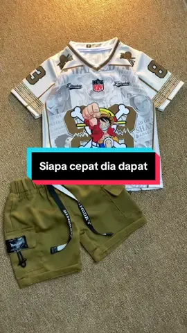Jersey anak terkeren cuma di sini yaa bundaku 🥰 #anime #onepiece #jersey #cargopants #estishop 