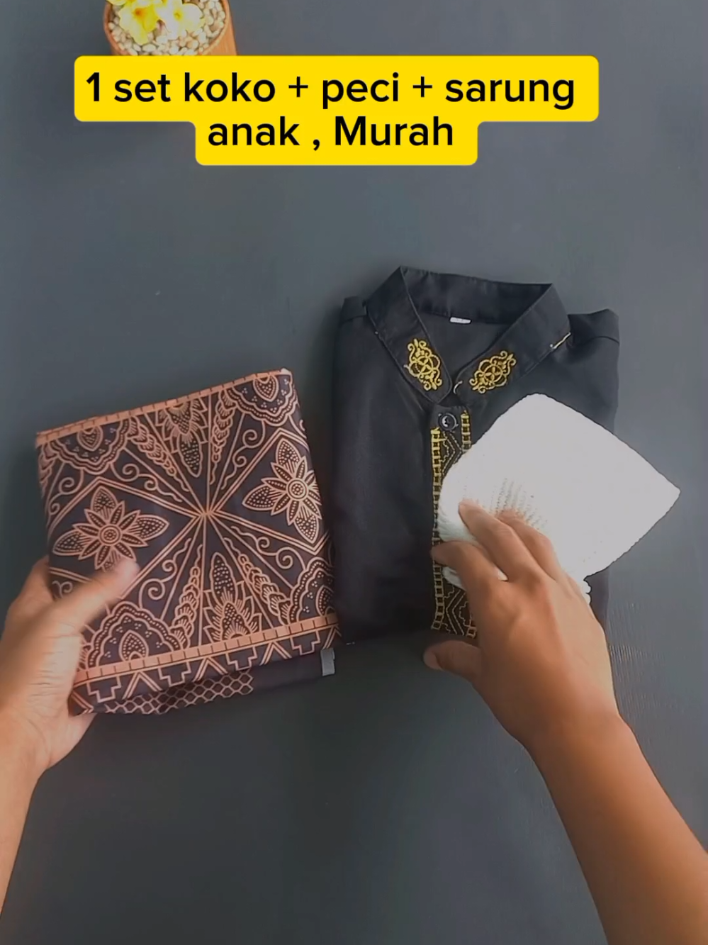 set koko anak lucu peci,sarung,dan baju koko, MURAH LOH  #kokoanak #bajukoko #sarunganak #SiPalingAffiliate #ModalKontenDoang 