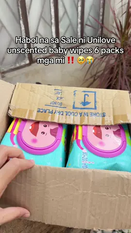 Sale alert! 6 packs Unilove unscented baby wipes. Disclaimer: prices may vary after the promotion ends #babywipes #uniloveph #unilovequalityandtrustedbabybrand #tiktokshop #creatorsearchinsights 