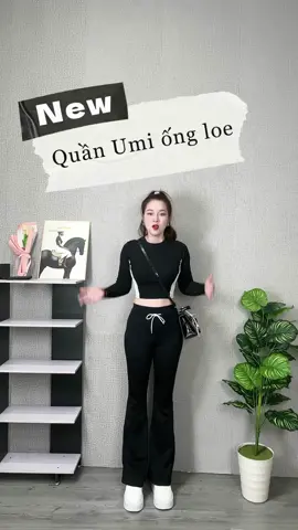 Quần ống loe cạp cao #quanongloe 