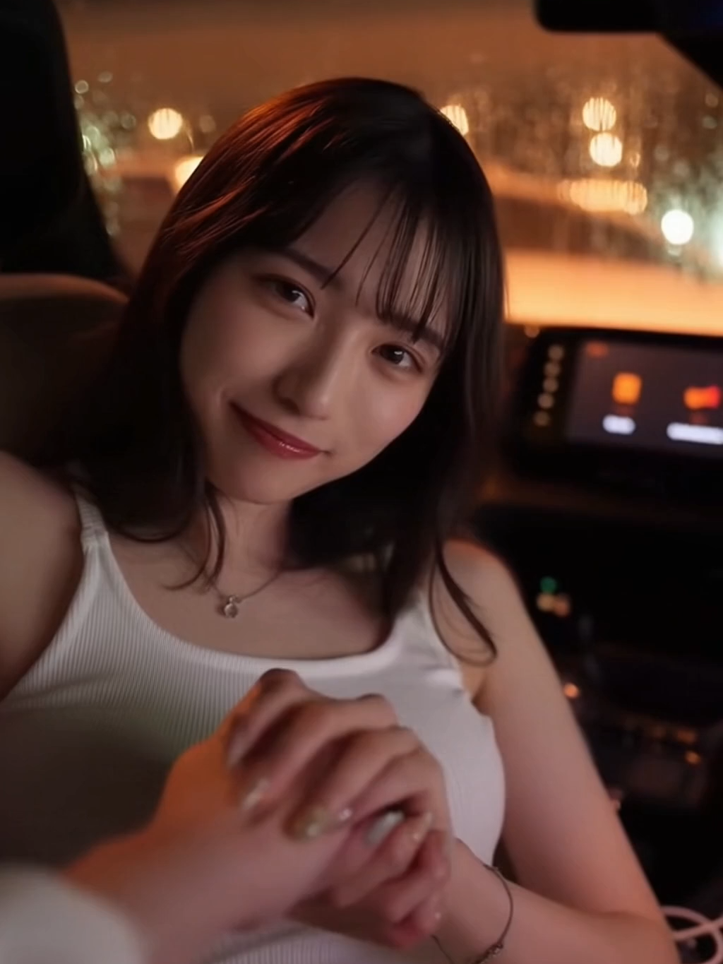 車内デートで甘えてくる彼女　#aigirlfriend #AI美女 #美少女 #japanesegirlfriend