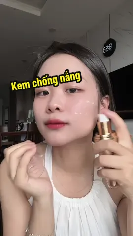 Kem chống nắng làm sáng da bôi lên như một lớp make up xinh lắm#thuanhtichcuc #kemchongnang 