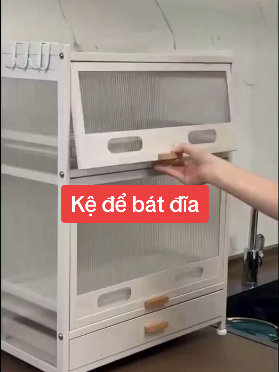 Kệ để bát đĩa 2 tầng đa năng tiện lợi #giadung #tubat #giadungtienich 