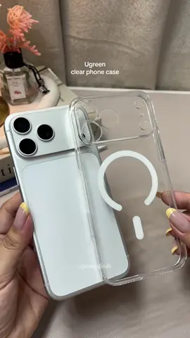 Eto na yung clear phone case na protected pa ang camera plateau 💯 #ugreenclearcase #ugreenclearphonecase #clearcaseiphonecase #phonecase #iphone17promaxphonecase 