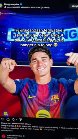 Julian Albarez ke Barcelona, Here we Go!!💙❤️#barcelona #barca #alvarez 