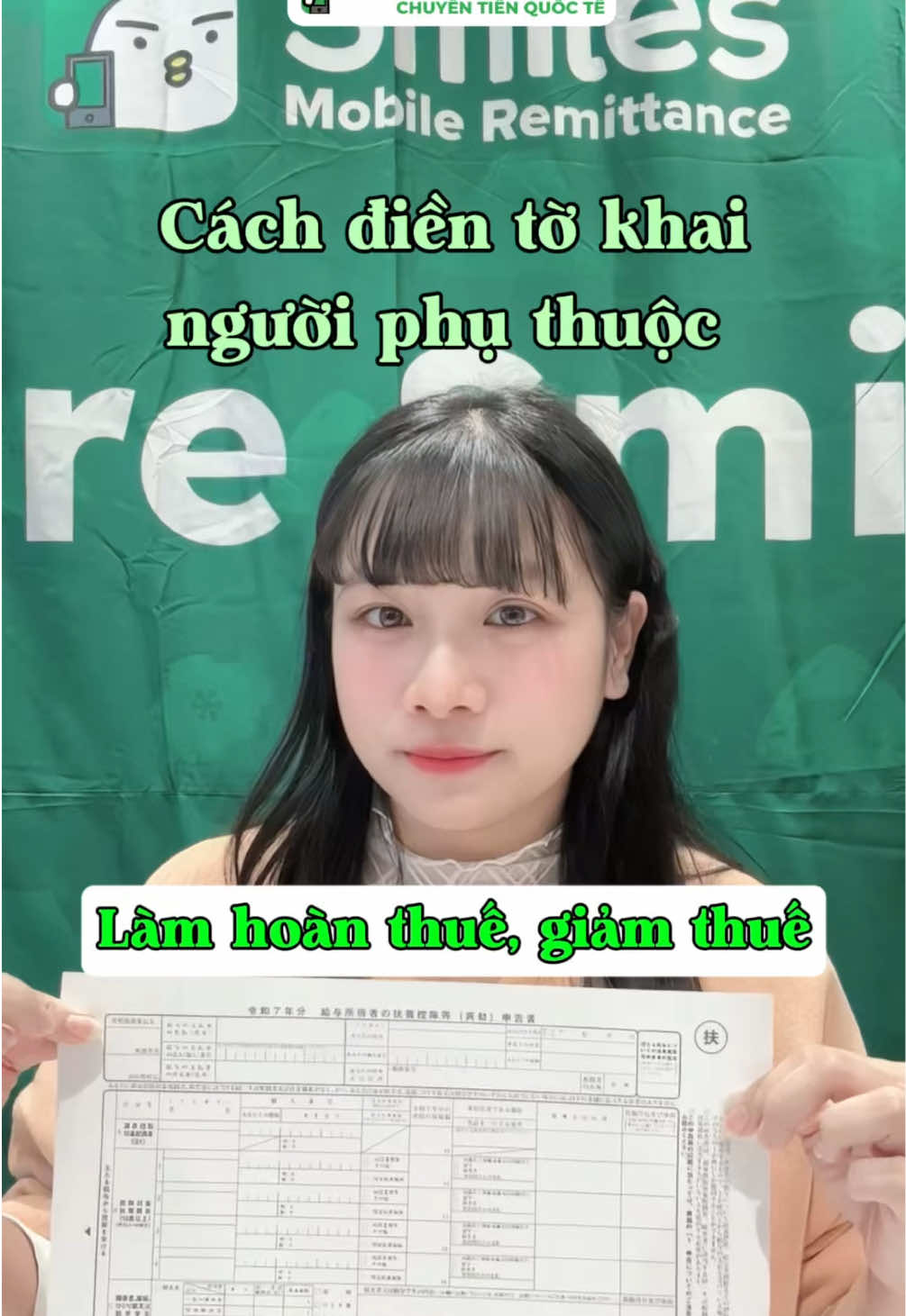 Hướng dẫn cách điền tờ khai người phụ thuộc để làm hoàn thuế, giảm thuế ✨ 年末調整 nhé🫡 #chuyentiensmiles #cuocsongonhat #japan #年末調整 