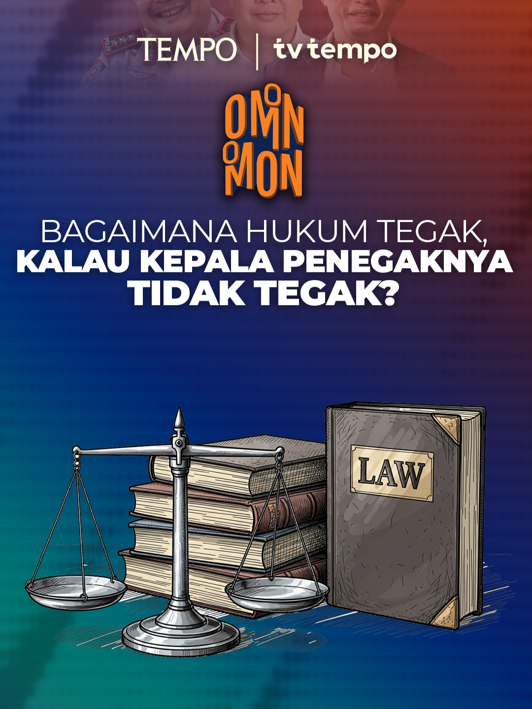 Bagaimana hukum tegak, kalau kepala penegaknya tidak tegak? Sosiolog Universitas Negeri Jakarta, Robertus Robet mengatakan negara republik memiliki budaya patrimonial. Masyarakatnya tidak melihat seperti apa bunyi hukum, tetapi mencontohnya. Sehingga aparat penegak hukum harus menjadi teladan bagi masyarakat.   #OmonOmonTempo #Tempodotco