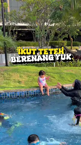 Aduh aduuh seru banget berenangnya ❤️❤️