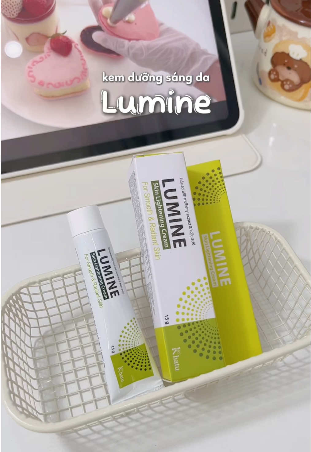 bà nào bị thâm mụn, da xỉn màu thì tham khảo kem dưỡng sáng da của Lumine nè ! #lumine #kemduonglumine #unboxcunganna #duongtrangda 